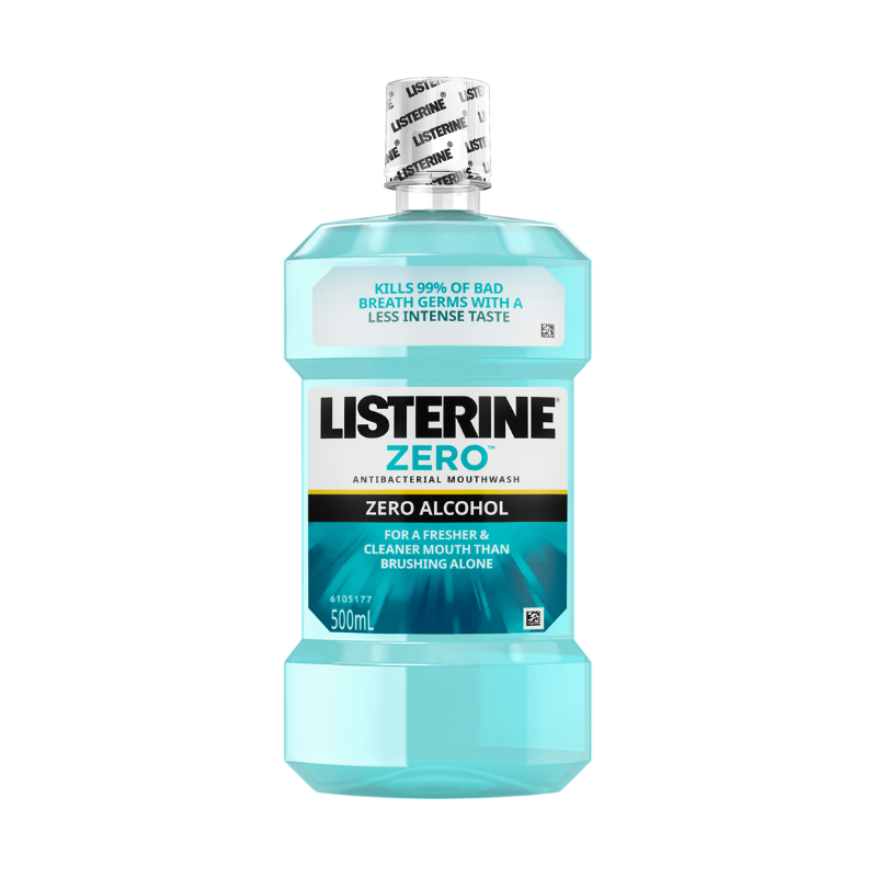 Listerine Zero Alcohol Antibacterial Mouthwash 500ml