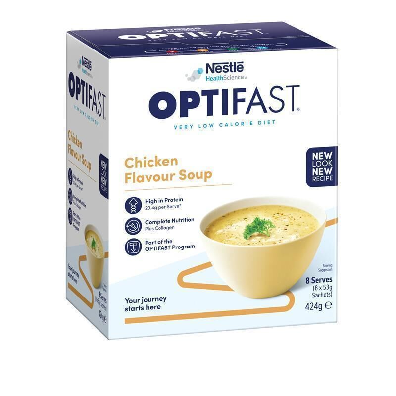Optifast VLCD Soup Chicken 8 x 53g Sachets