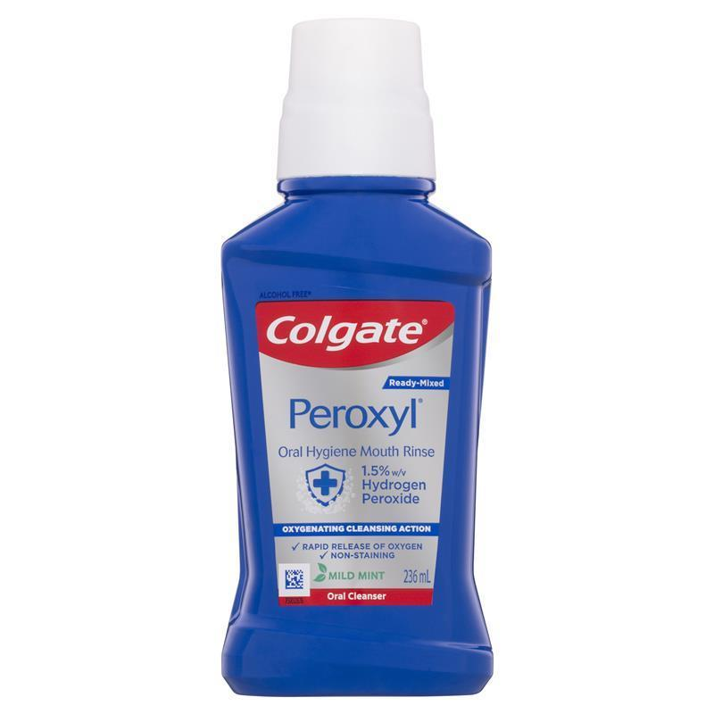 Colgate Peroxyl Oral Hygiene Mouth Rinse Mild Mint 236ml