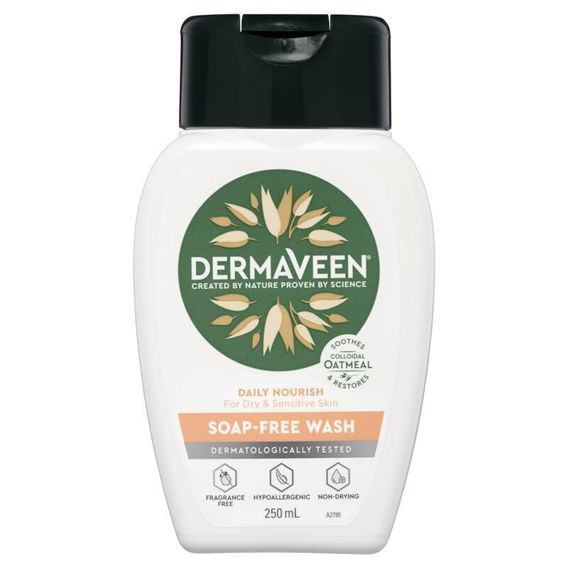 DermaVeen Daily Nourish Soap Free Wash 250ml