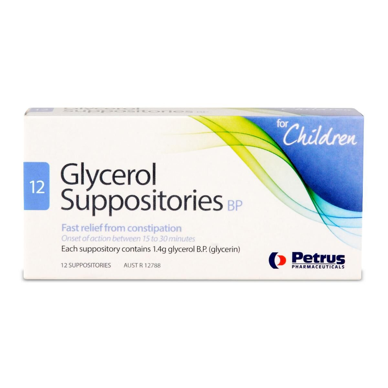 Glycerol Suppositories BP For Children 12 Suppositories