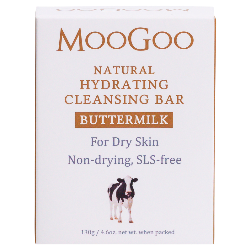 MooGoo Natural Hydrating Cleansing Bar Buttermilk 130g