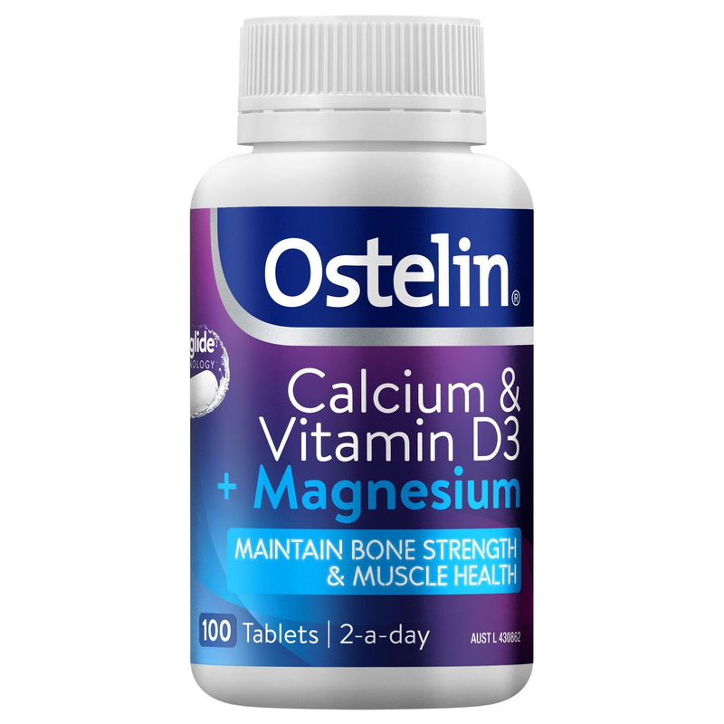 Ostelin Calcium & Vitamin D3 + Magnesium 100 Tablets