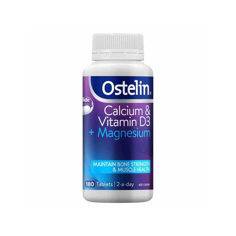Ostelin Calcium & Vitamin D3 + Magnesium 180 Tablets