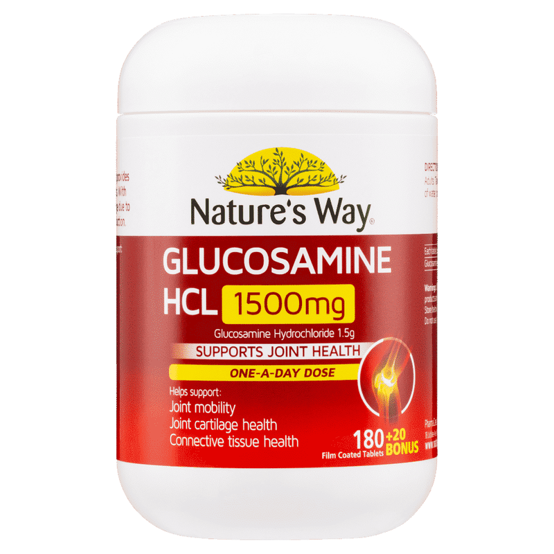 Nature's Way Glucosamine Hcl 1500mg 200 Tablets