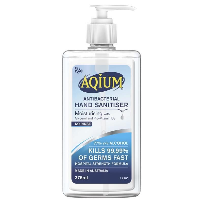 Ego Aqium Antibacterial Hand Sanitiser 375ml