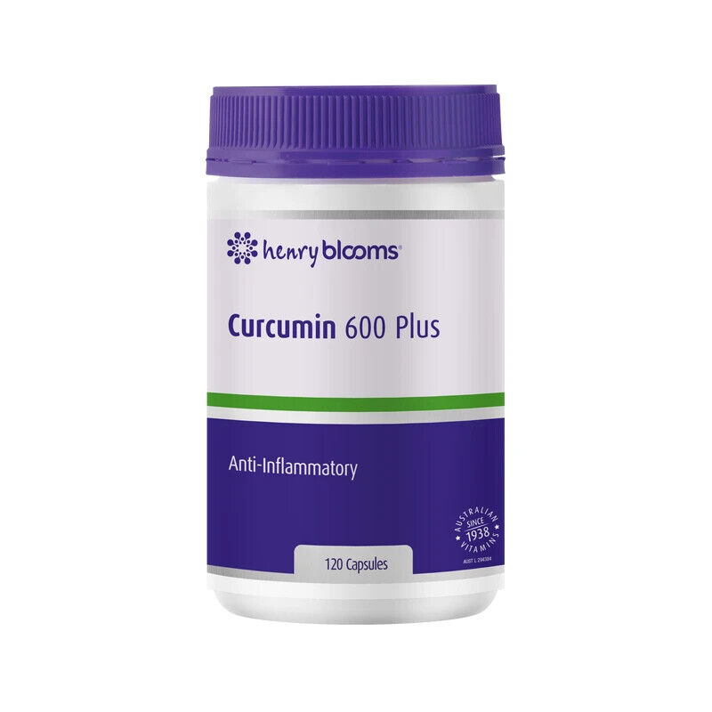 Henry Blooms Curcumin 600 Plus 120 Capsules