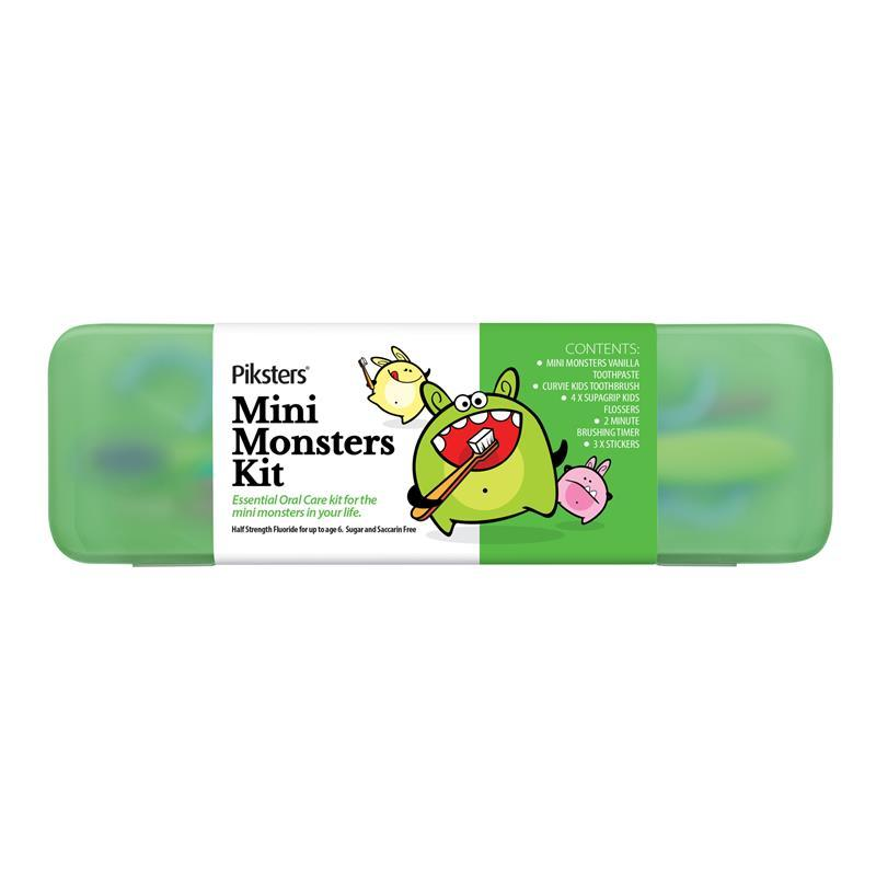 Piksters Mini Monsters Oral Care Kit Assorted