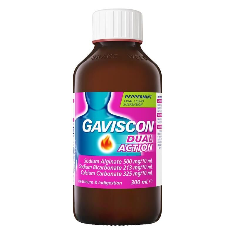 Gaviscon Dual Action Peppermint Liquid Suspension 300ml