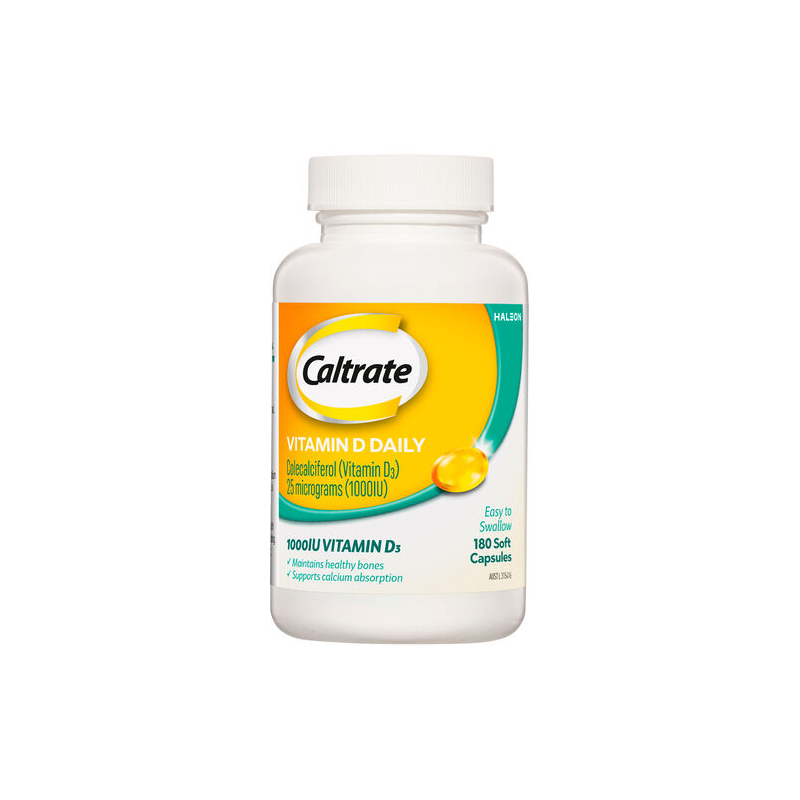 Caltrate Vitamin D 1000IU 180 Capsules