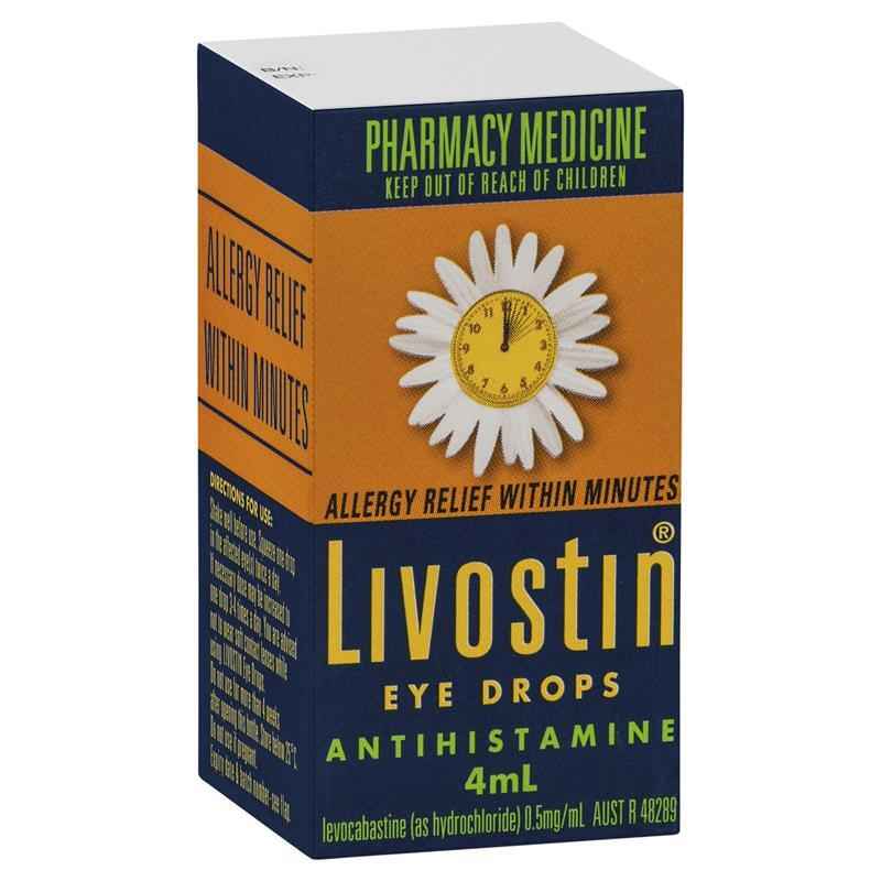 Livostin Eye Drops 4ml Allergy Relief Within Minutes