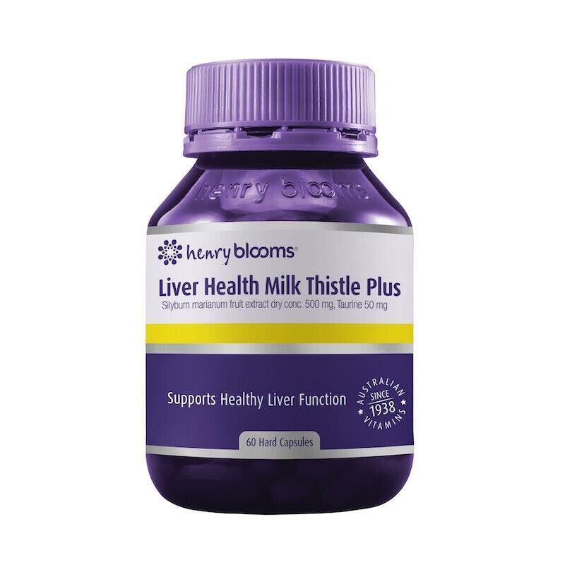Henry Blooms Liver Health Milk Thistle Plus 60 Capsules