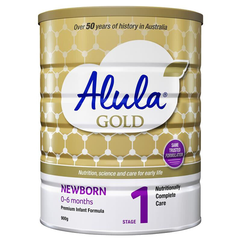 Alula Gold Stage 1 Newborn Premium Infant Formula 0-6 Months 900g