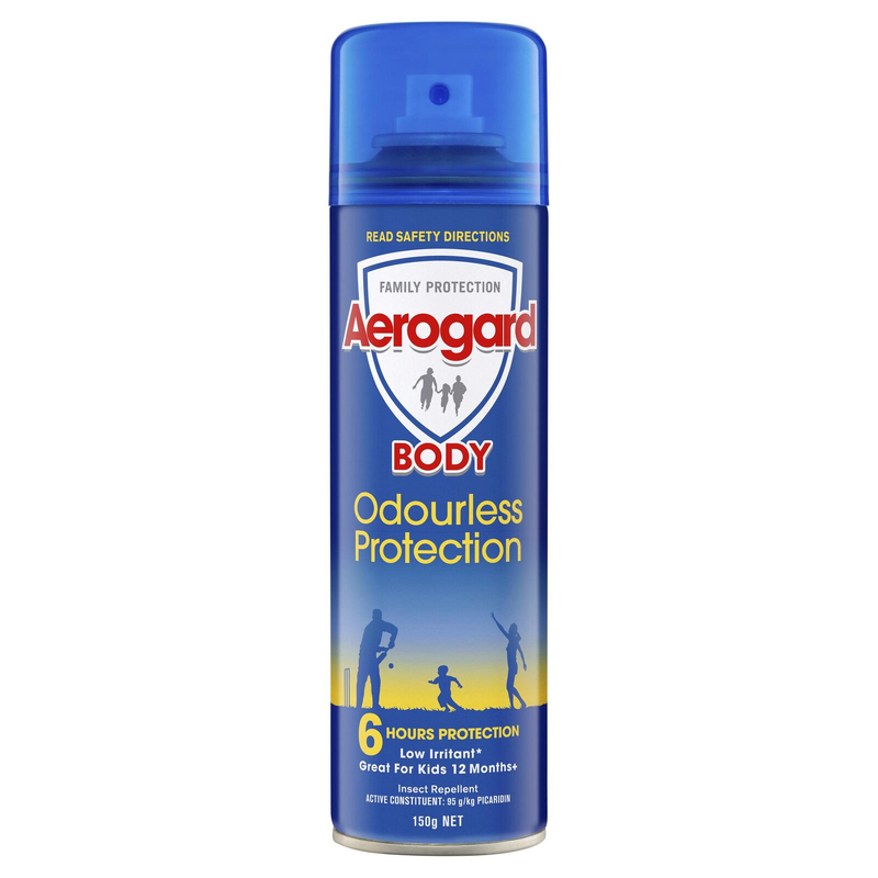 Aerogard Odourless Protection Insect Repellent Aerosol 150g