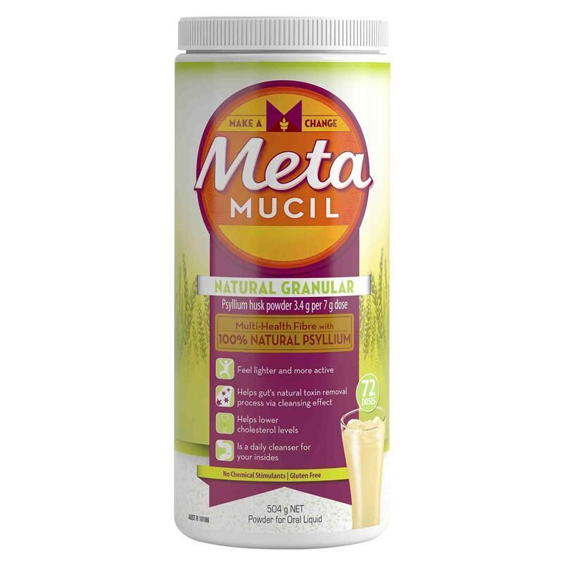 Metamucil Natural Granular 72 Doses 504g Powder