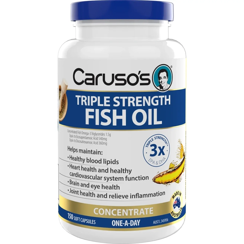 Caruso's Triple Strength Fish Oil 150 Capsules