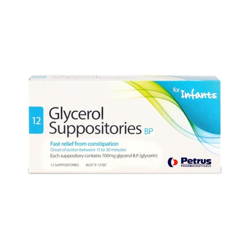 Glycerol Suppositories BP For Infant 12 Suppositories