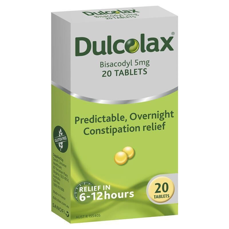 Dulcolax Laxative 5mg 20 Tablets
