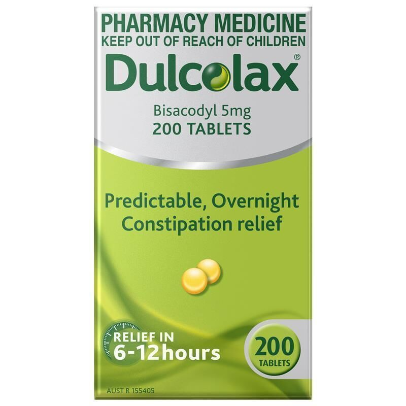 Dulcolax Laxative 5mg 200 Tablets