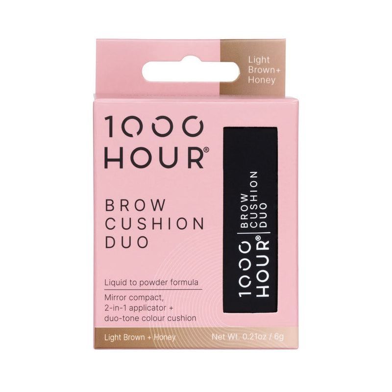 1000 Hour Brow Cushion Duo 6g - Light Brown + Honey