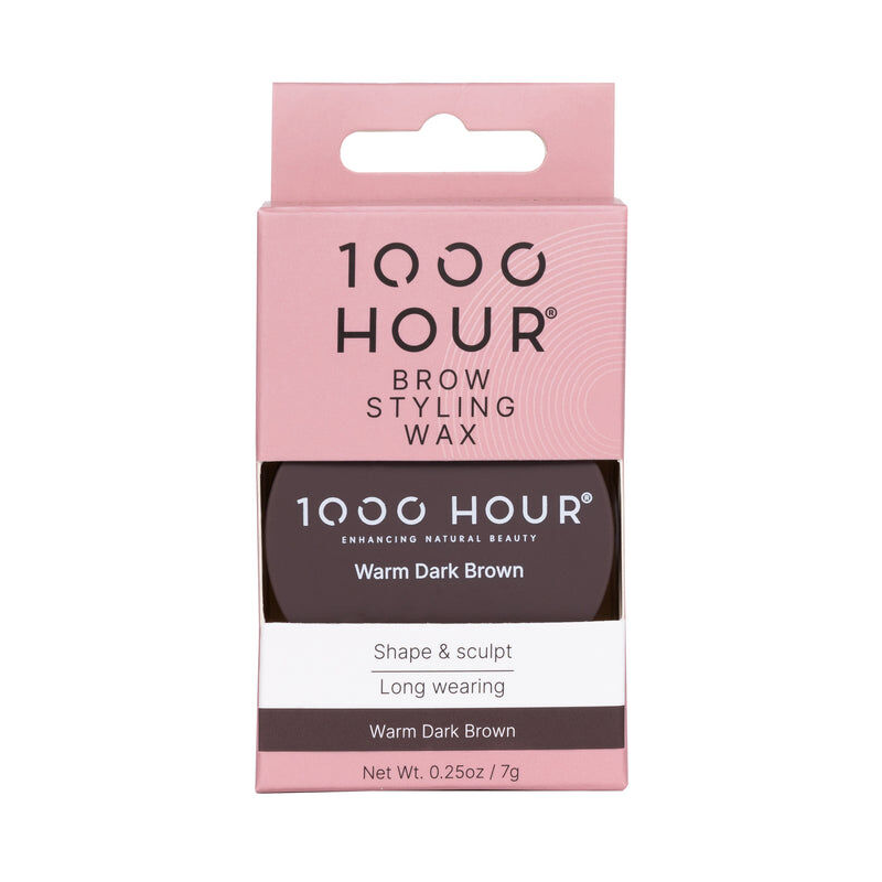 1000 Hour Brow Styling Wax 7g - Warm Dark Brown