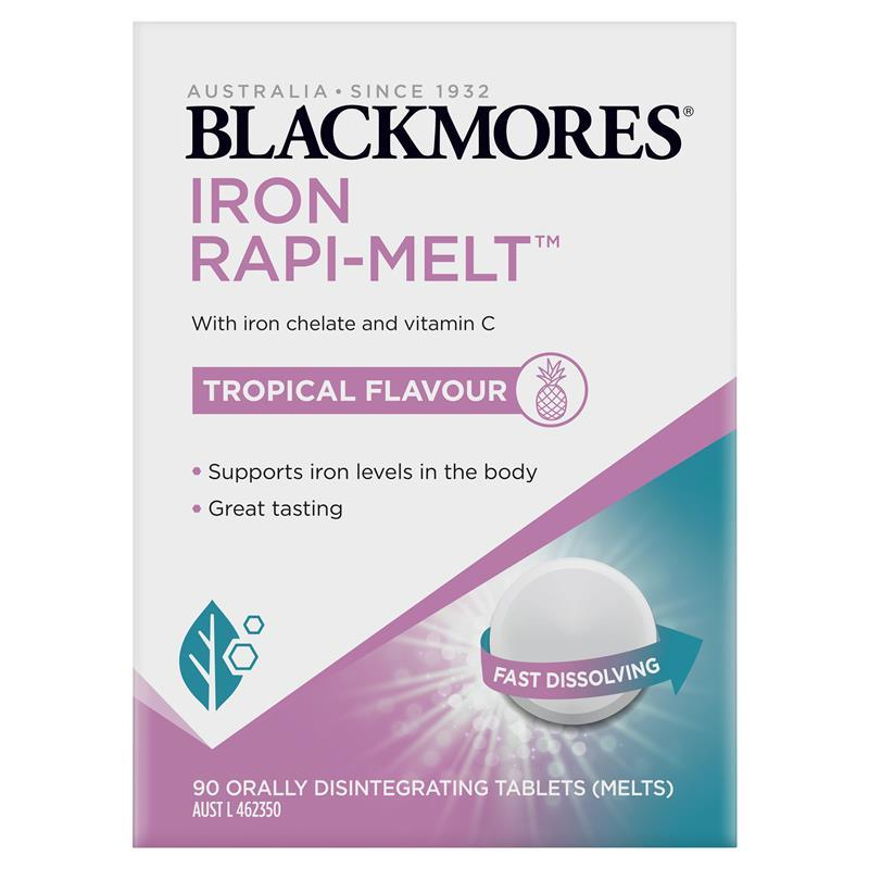 Blackmores Iron Rapi Melt 90 Tablets