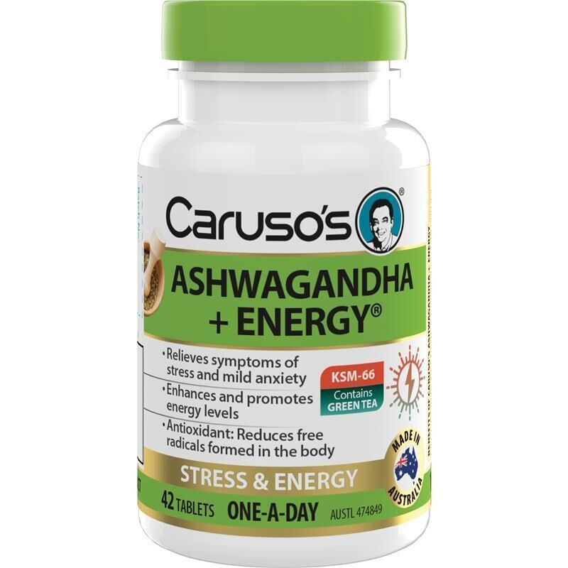 Caruso's Ashwagandha + Energy 42 Tablets