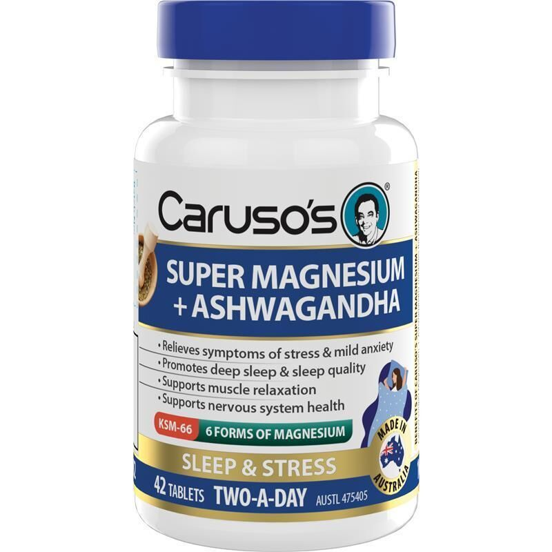 Caruso's Super Magnesium + Ashwagandha 42 Tablets