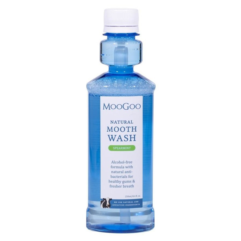 MooGoo Natural Mooth Wash Spearmint 250ml