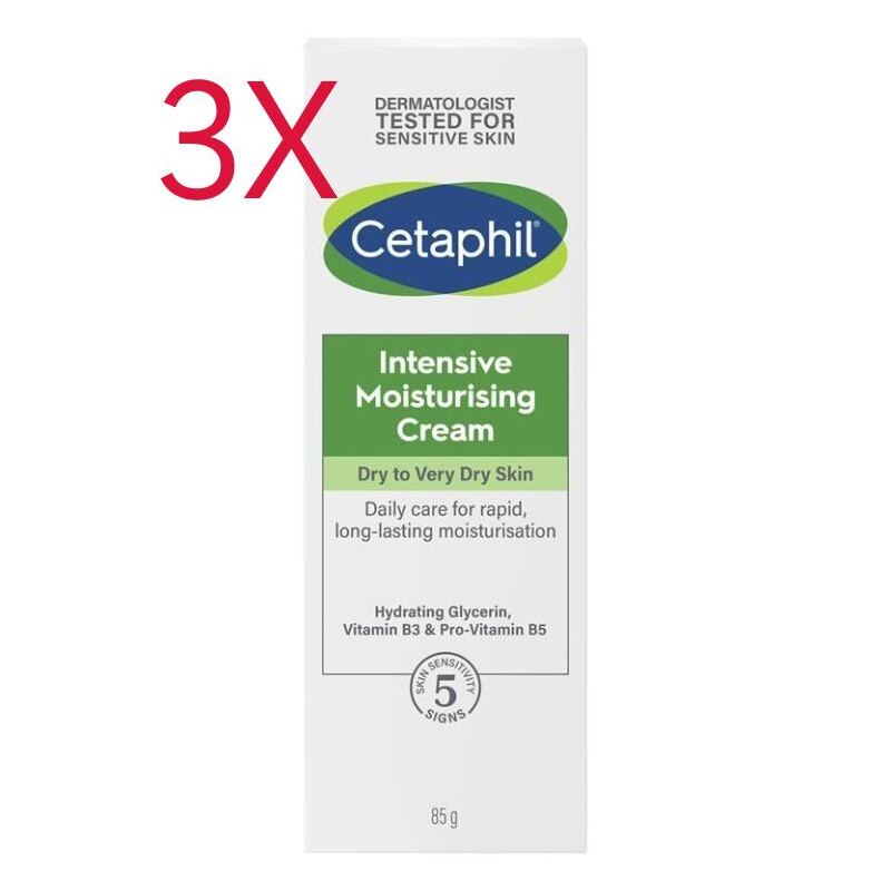 3X Cetaphil Moisturising Cream 100g