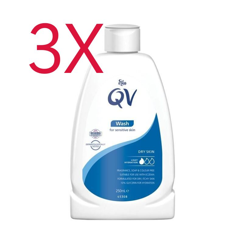 3X Ego Qv Wash 250ml