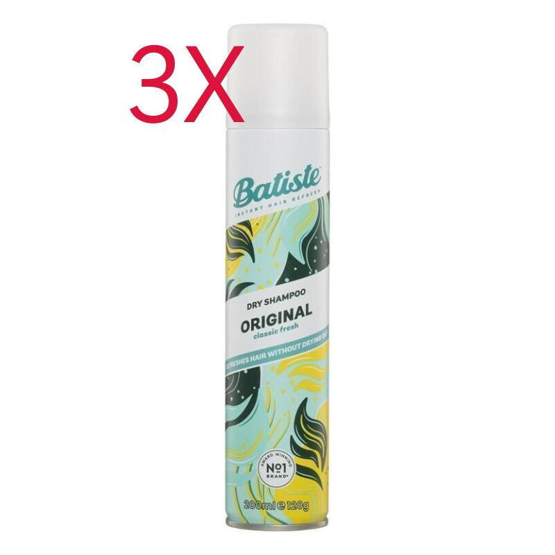 3X Batiste Dry Shampoo Original 200ml