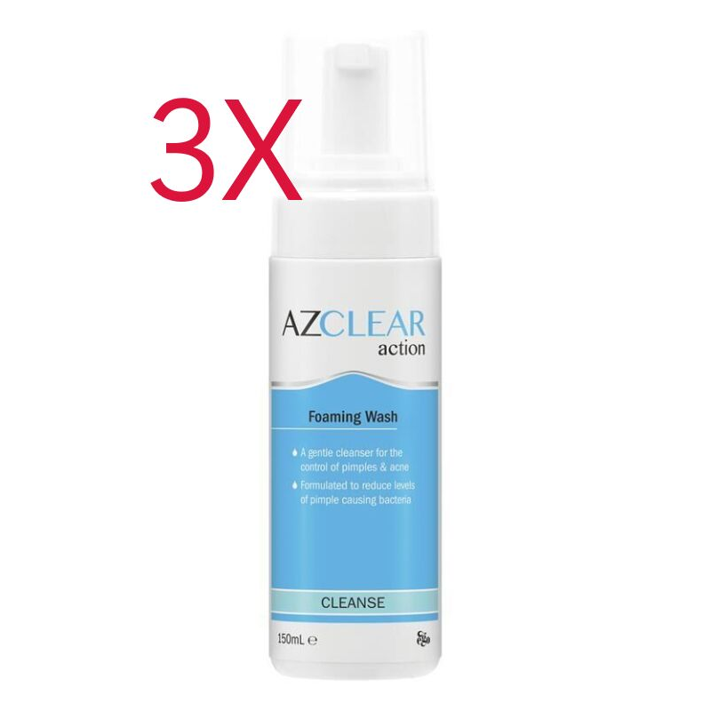 3X Ego Azclear Action Foaming Wash 150ml