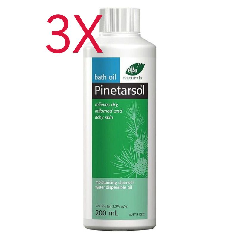 3X Ego Pinetarsol Bath Oil 200ml