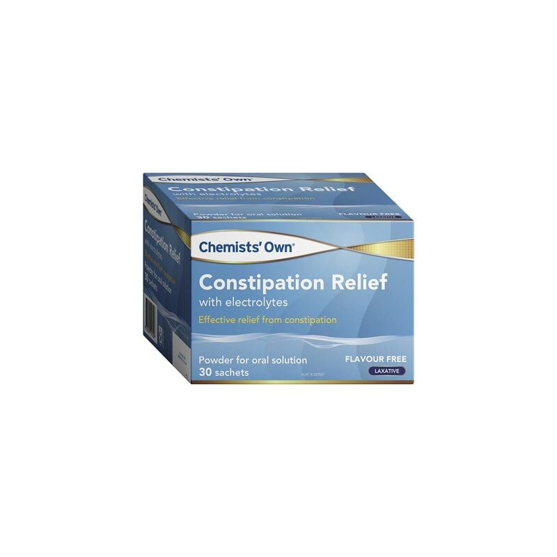 Chemists' Own Constipation Relief With Electrolytes 30 Sachets