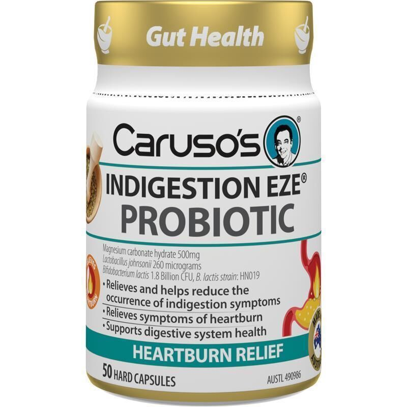 Caruso's Indigestion Eze Probiotic 50 Capsules