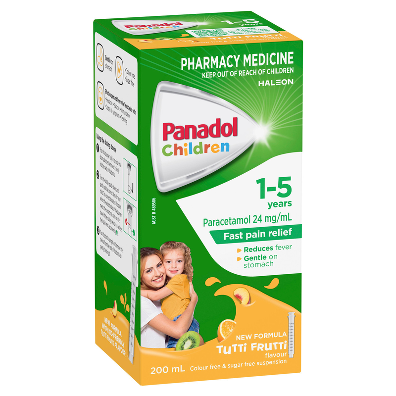 Panadol Children 1 -5 Years Tutti Frutti 200ml Suspension