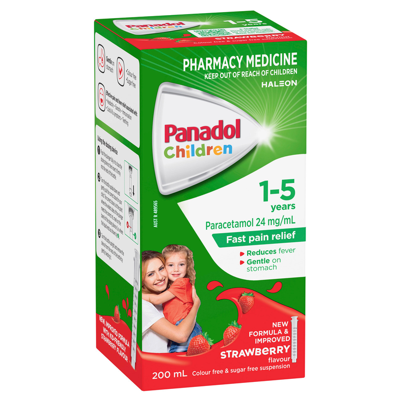 Panadol Children 1 - 5 Years Strawberry 200ml Suspension