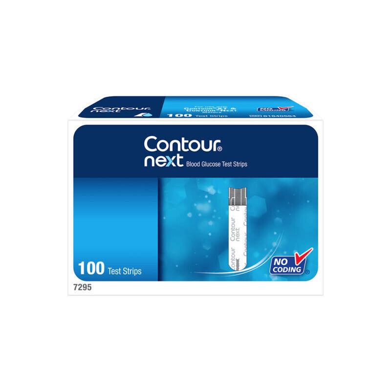 Contour Next Blood Glucose Test Strips 100