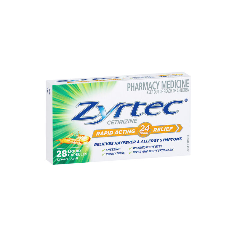 Zyrtec 28 Liquid Capsules