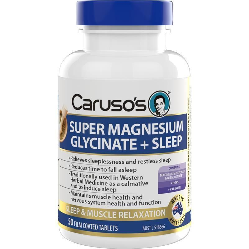 Caruso's Super Magnesium Glycinate + Sleep 50 Tablets