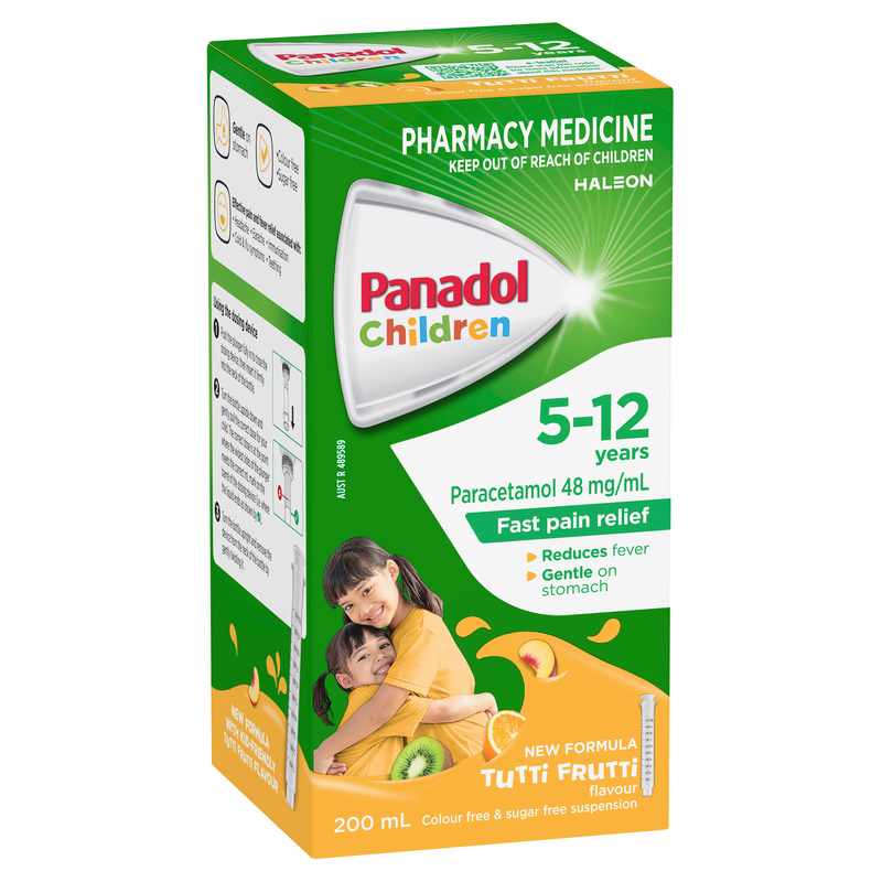 Panadol Children 5 - 12 Years Tutti Frutti 200ml Suspension