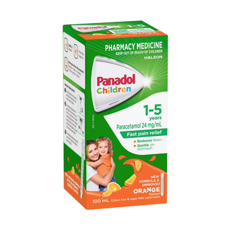 Panadol Children 1 - 5 Years Orange 100ml Suspension