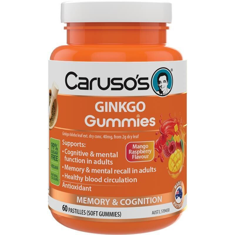Caruso's Ginkgo Gummies 60 Pastilles