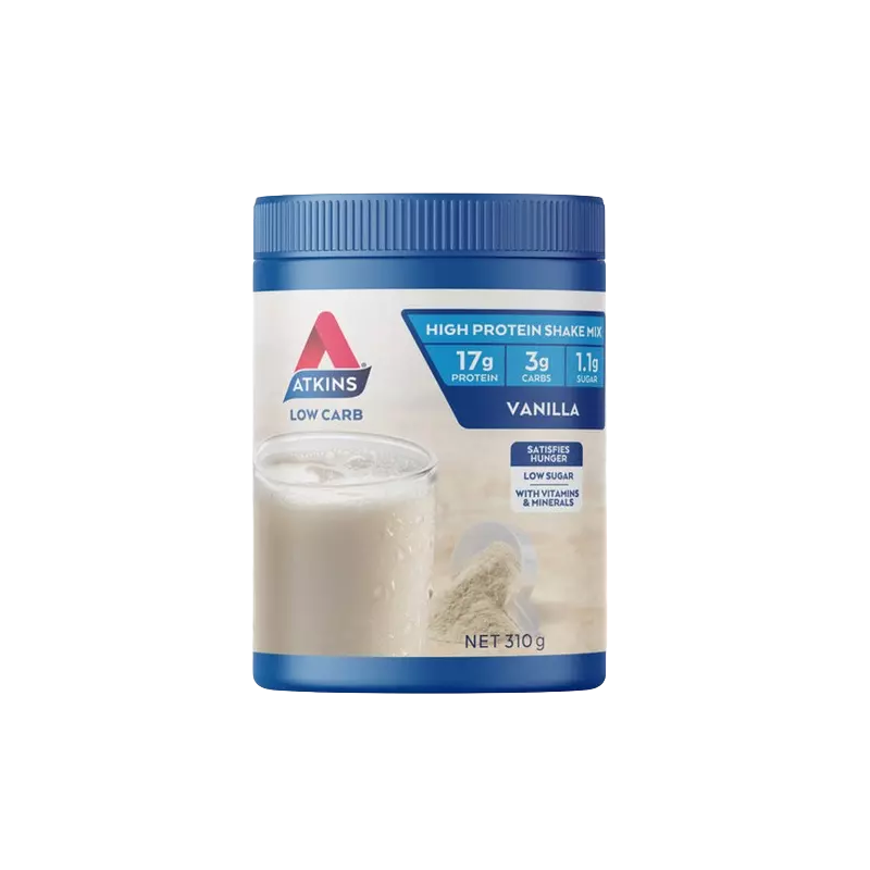 Atkins Low Carb High Protein Shake Mix Vanilla 310g