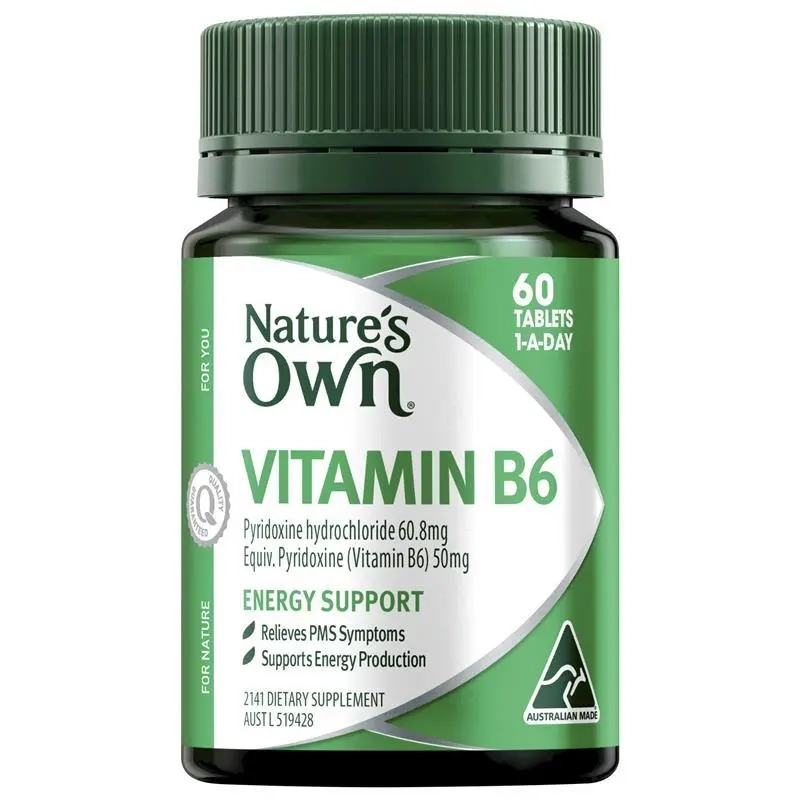 Nature's Own Vitamin B6 50mg 60 Tablets