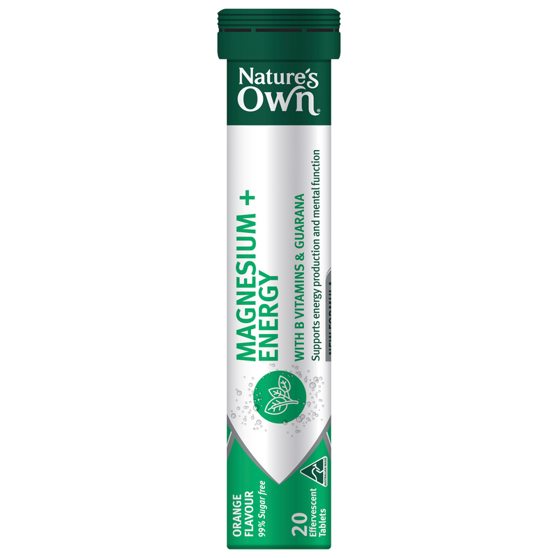 Nature's Own Magnesium + Energy 20 Effervescent Tablets