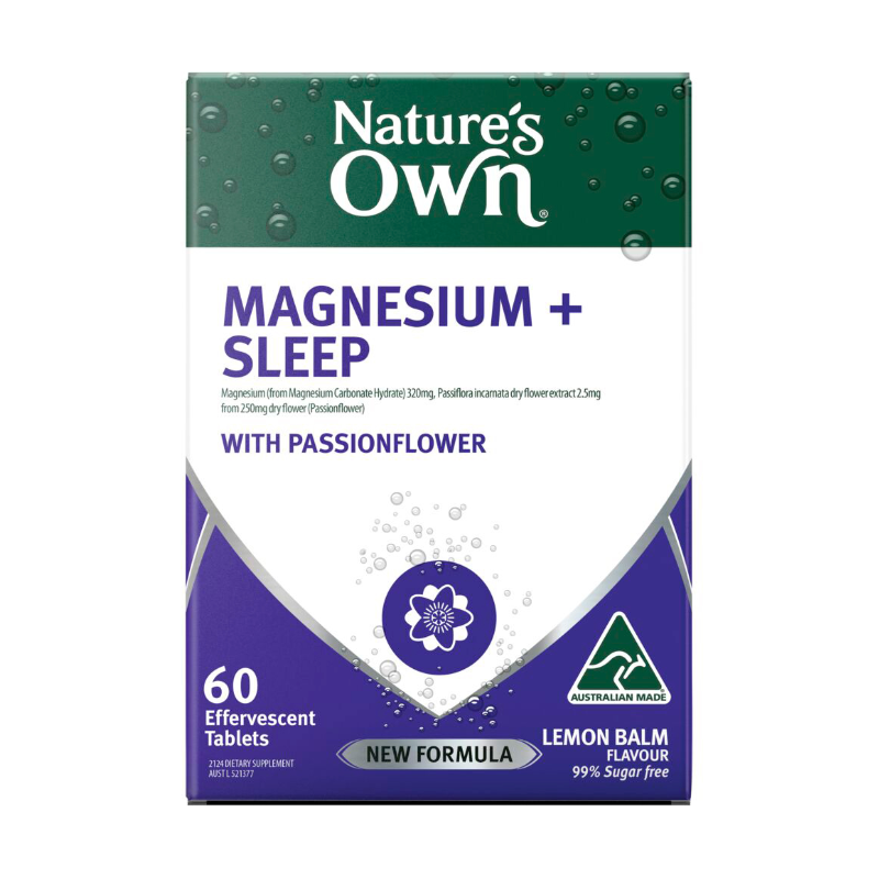 Nature's Own Magnesium + Sleep 60 Effervescent Tablets