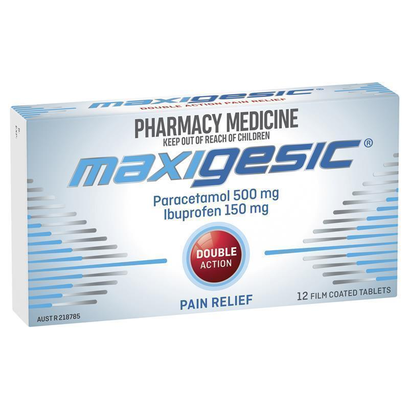 Maxigesic Double Action 12 Tablets