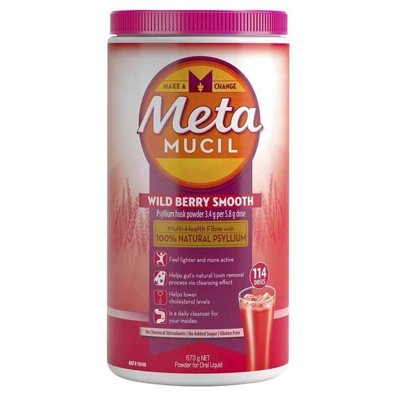 Metamucil Wild Berry Smooth 114 Doses 673g Powder